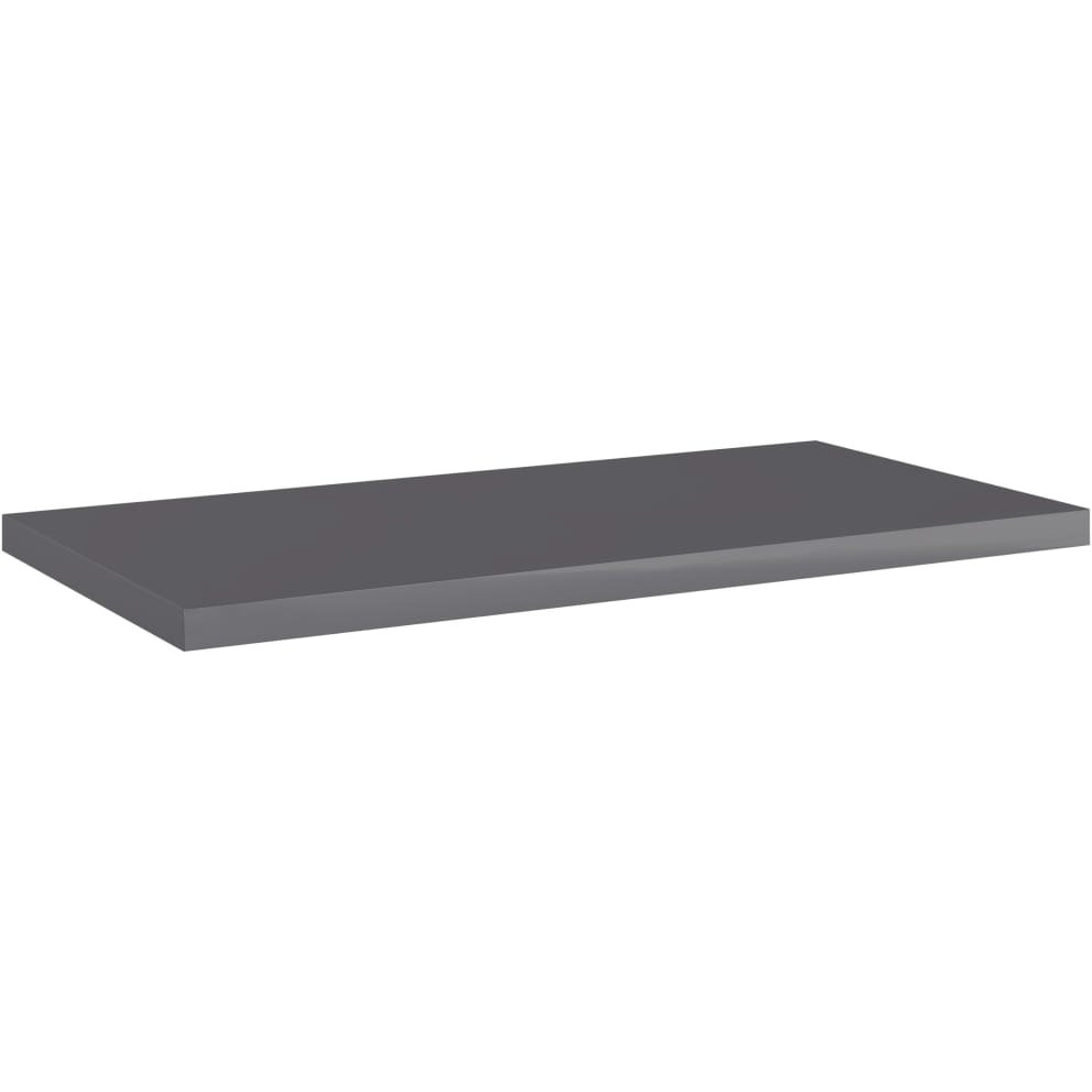 vidaXL Bookshelf Boards 4 pcs High Gloss Gray 15.7&quotx7.9&quotx0.6" Engineered Wood
