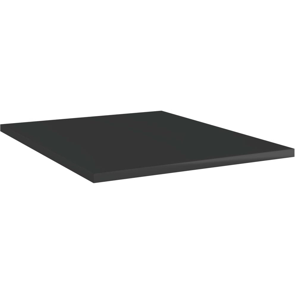 vidaXL Bookshelf Boards 8 pcs High Gloss Black 15.7&quotx19.7&quotx0.6" Engineered Wood