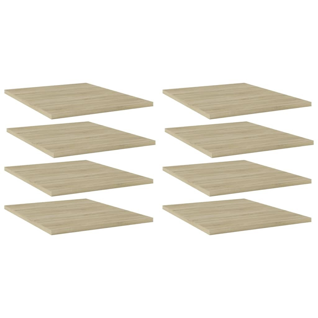 vidaXL Bookshelf Boards 8 pcs Sonoma Oak 15.7&quotx19.7&quotx0.6" Engineered Wood
