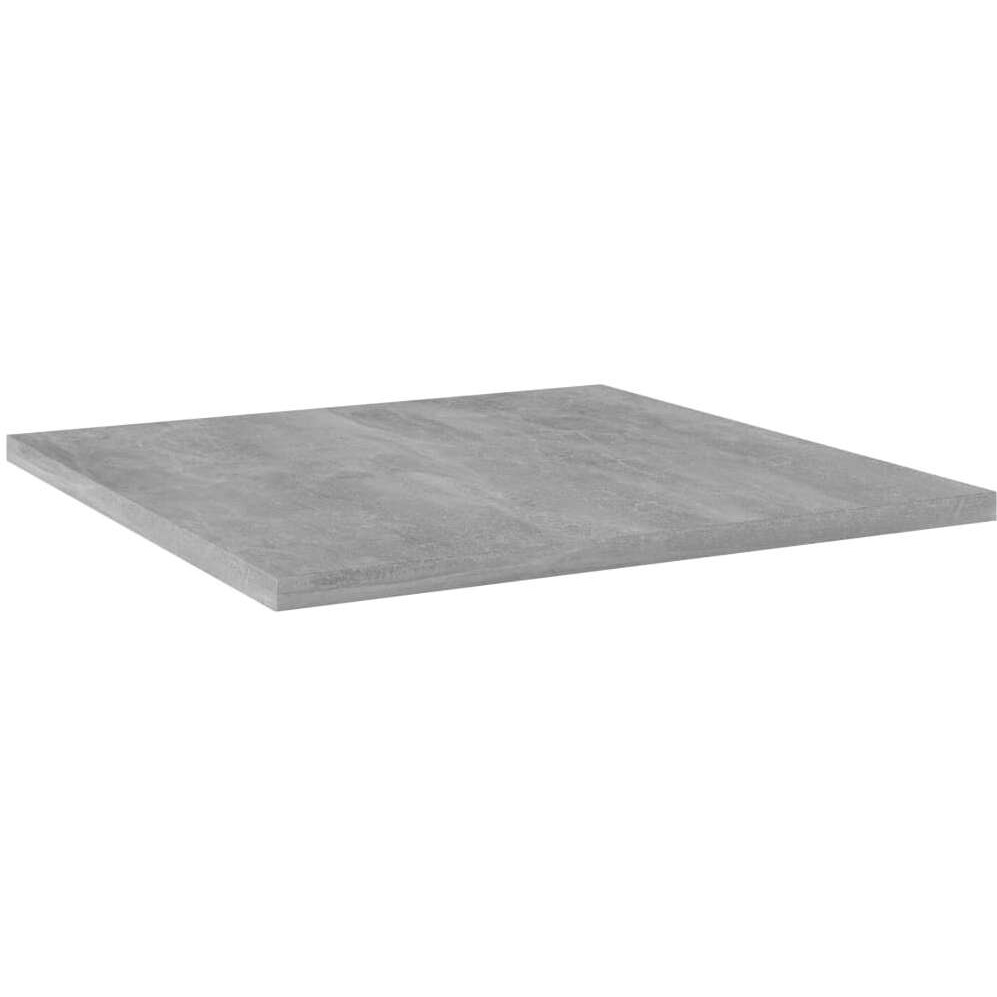 vidaXL Bookshelf Boards 4 pcs Concrete Gray 15.7&quotx15.7&quotx0.6" Engineered Wood