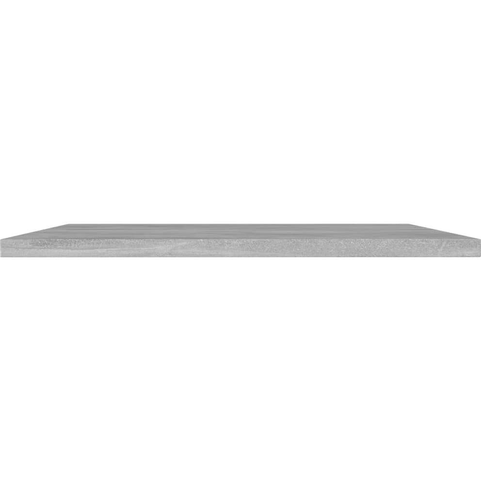 vidaXL Bookshelf Boards 4 pcs Concrete Gray 15.7&quotx15.7&quotx0.6" Engineered Wood