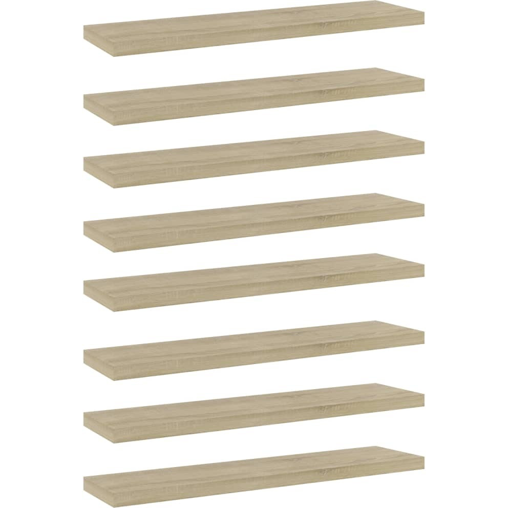 vidaXL Bookshelf Boards 8 pcs Sonoma Oak 15.7&quotx3.9&quotx0.6" Engineered Wood