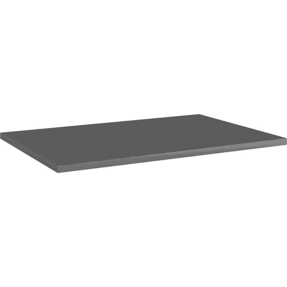 vidaXL Bookshelf Boards 8 pcs High Gloss Gray 23.6&quotx15.7&quotx0.6" Engineered Wood