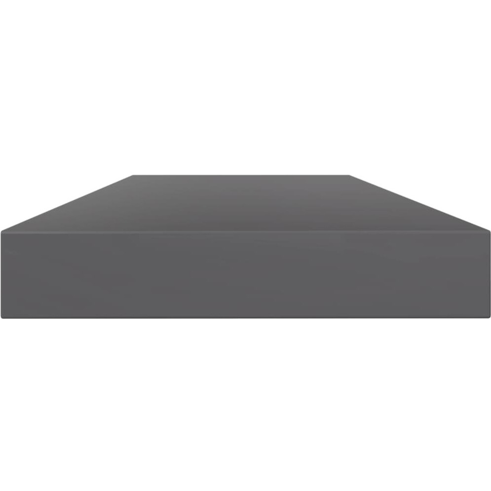 vidaXL Bookshelf Boards 8 pcs High Gloss Gray 31.5&quotx3.9&quotx0.6" Engineered Wood