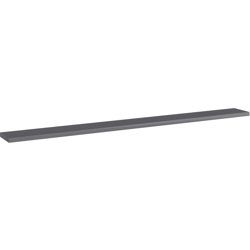 vidaXL Bookshelf Boards 4 pcs High Gloss Gray 39.4&quotx3.9&quotx0.6" Engineered Wood
