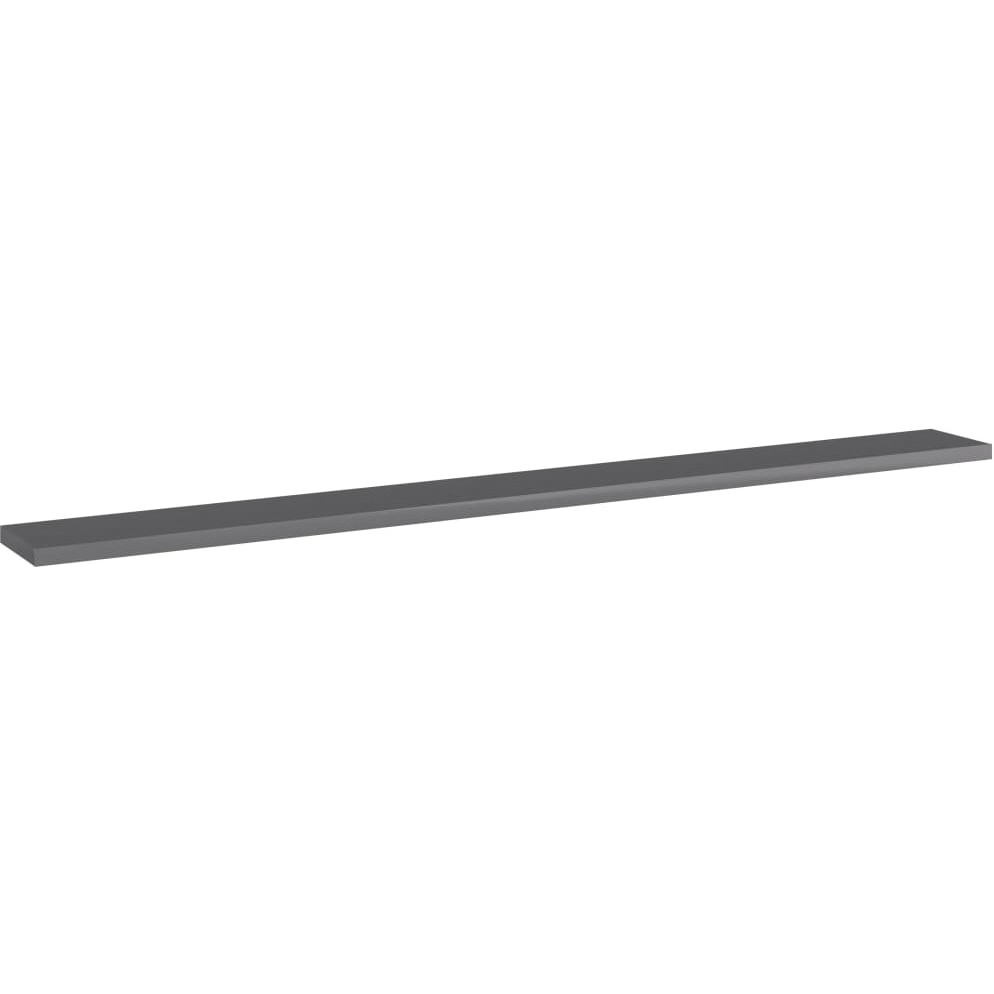 vidaXL Bookshelf Boards 8 pcs High Gloss Gray 39.4&quotx3.9&quotx0.6" Engineered Wood