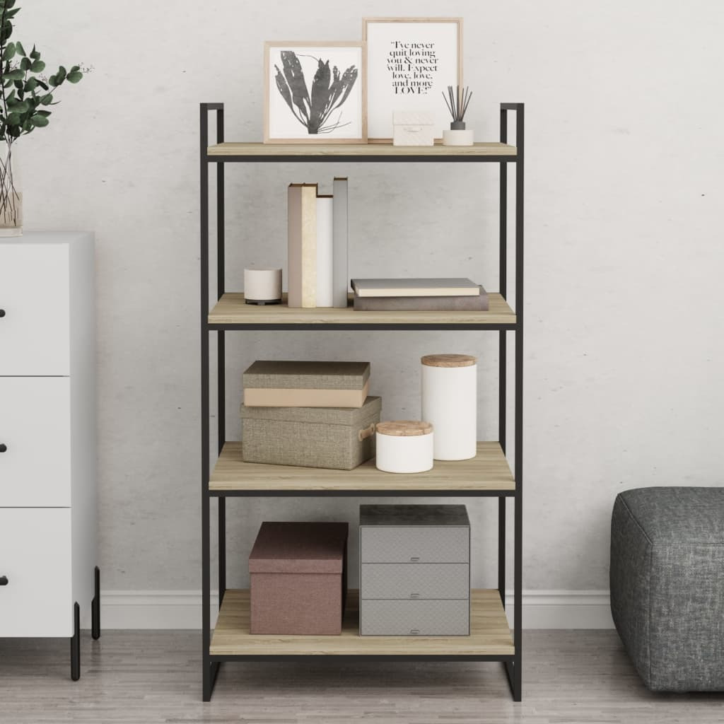 vidaXL Bookshelf Boards 8 pcs Sonoma Oak 23.6&quotx19.7&quotx0.6" Engineered Wood