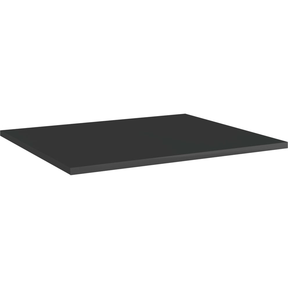 vidaXL Bookshelf Boards 8 pcs High Gloss Black 23.6&quotx19.7&quotx0.6" Engineered Wood