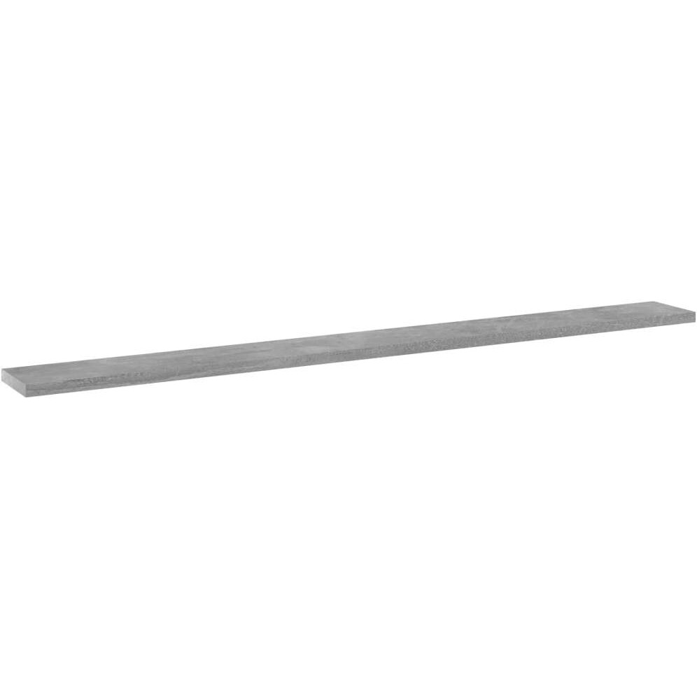 vidaXL Bookshelf Boards 4 pcs Concrete Gray 39.4&quotx3.9&quotx0.6" Engineered Wood