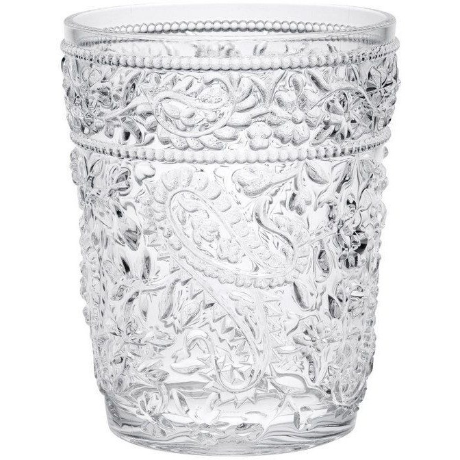LeadingWare Paisley Acrylic glasses Drinking Set of 4 DOF (13oz), Plastic Drinking glasses, BPA Free cocktail glasses, Drinkware Set, Drinking Water glasses(D0102HR7VZX)