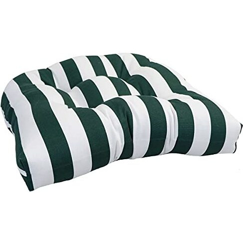 19-inch U-Shaped Spun Polyester Outdoor Tufted Dining Chair Cushion  93184-1CH-OD-044