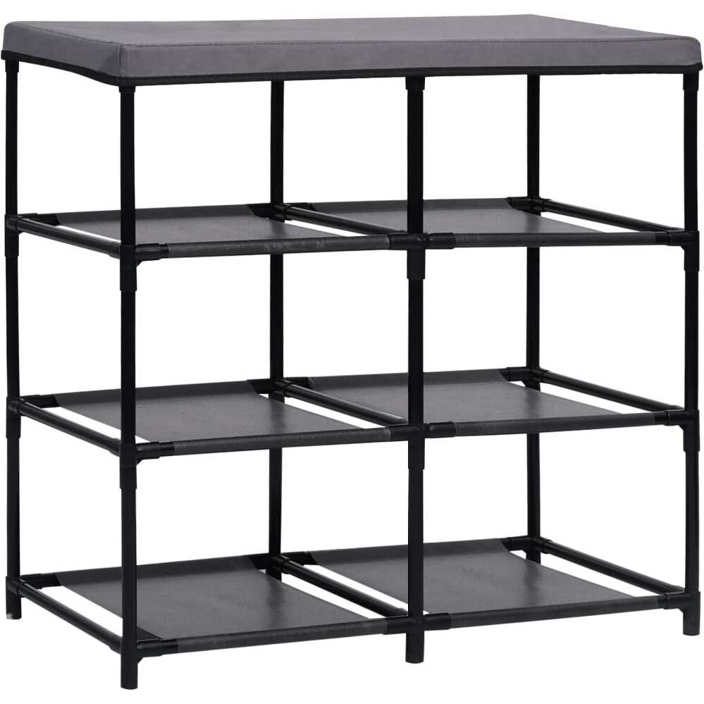 vidaXL Storage Cabinet with 6 Drawers 21.7&quotx11.4&quotx21.7" Gray Steel