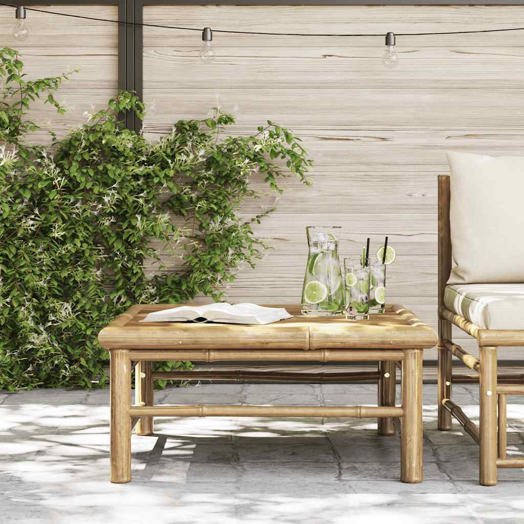 vidaXL Patio Table 25.6&quotx25.6&quotx11.8" Bamboo