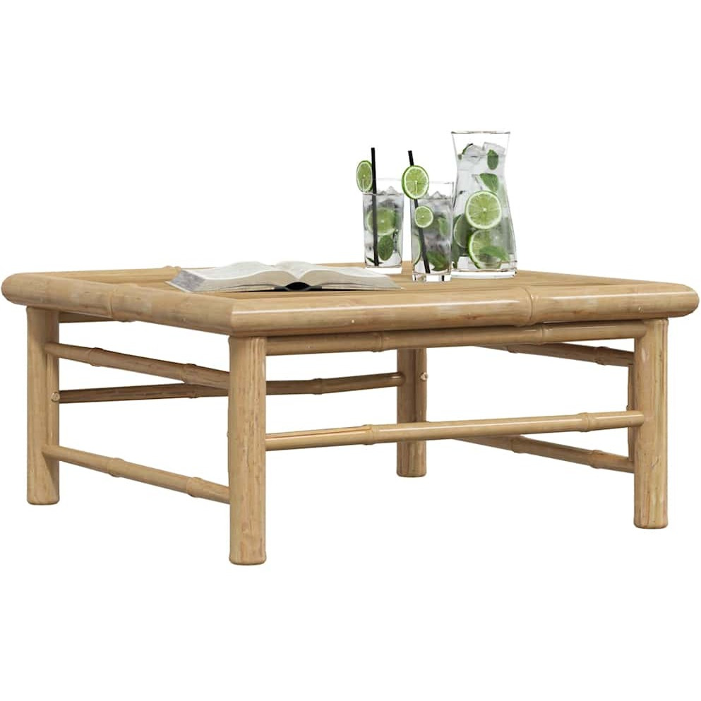 vidaXL Patio Table 25.6&quotx25.6&quotx11.8" Bamboo