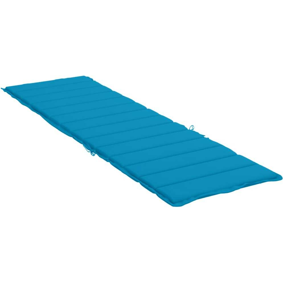 vidaXL Sun Lounger Cushion Blue 78.7&quotx23.6&quotx1.2" Oxford Fabric