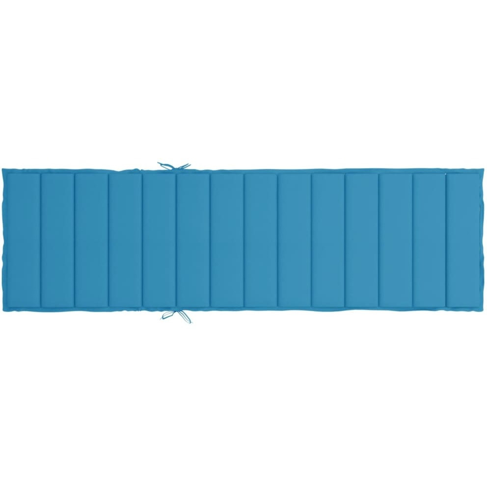 vidaXL Sun Lounger Cushion Blue 78.7&quotx23.6&quotx1.2" Oxford Fabric