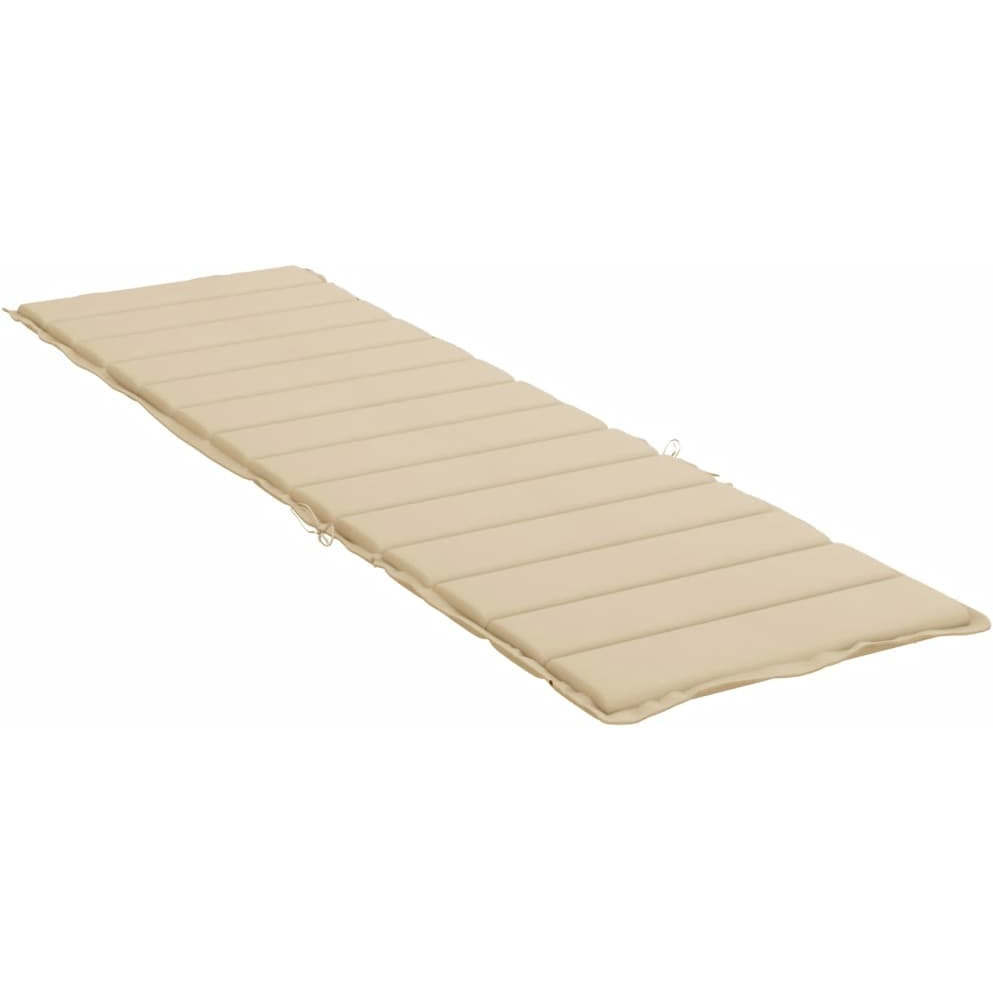 vidaXL Sun Lounger Cushion Beige 78.7&quotx23.6&quotx1.2" Oxford Fabric