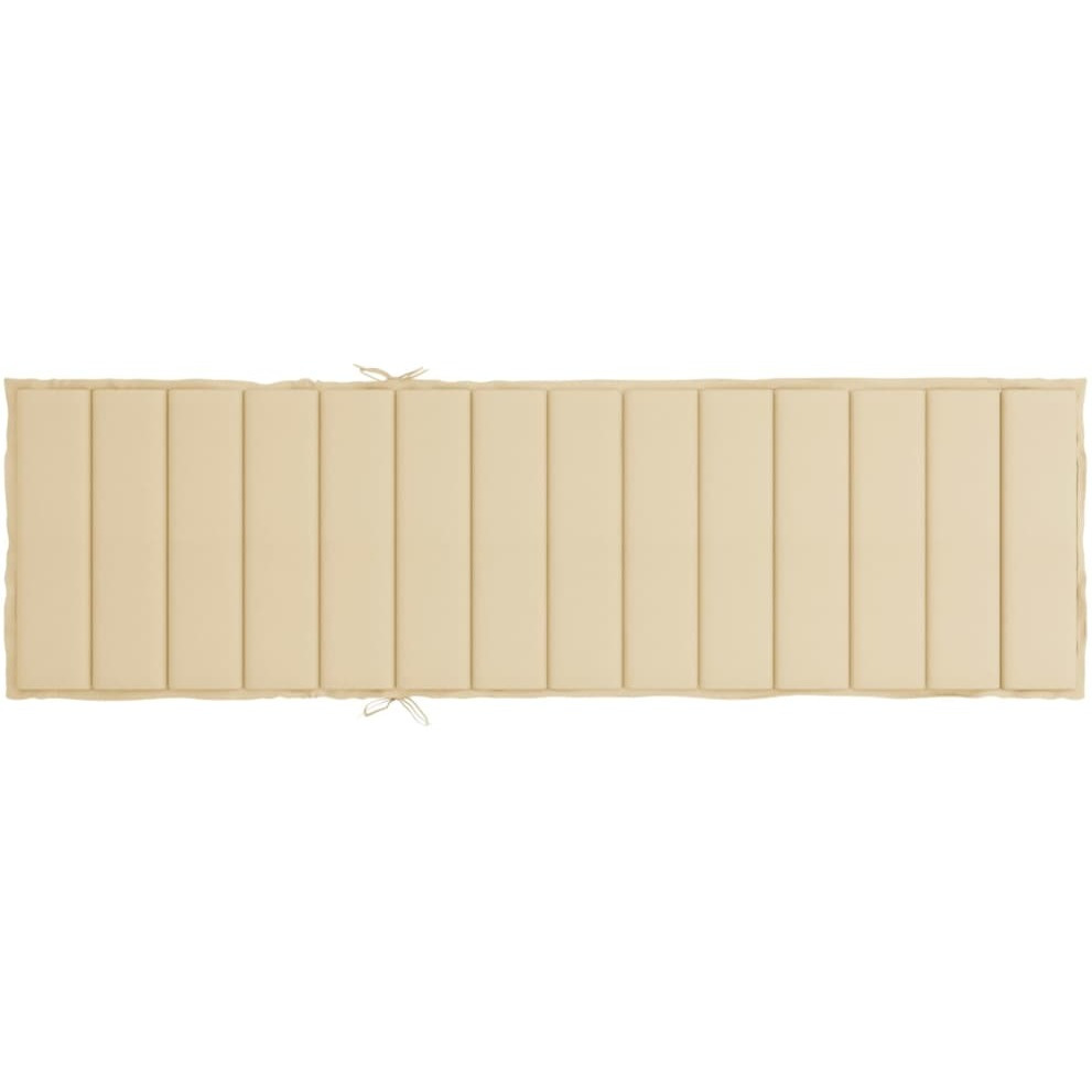 vidaXL Sun Lounger Cushion Beige 78.7&quotx23.6&quotx1.2" Oxford Fabric