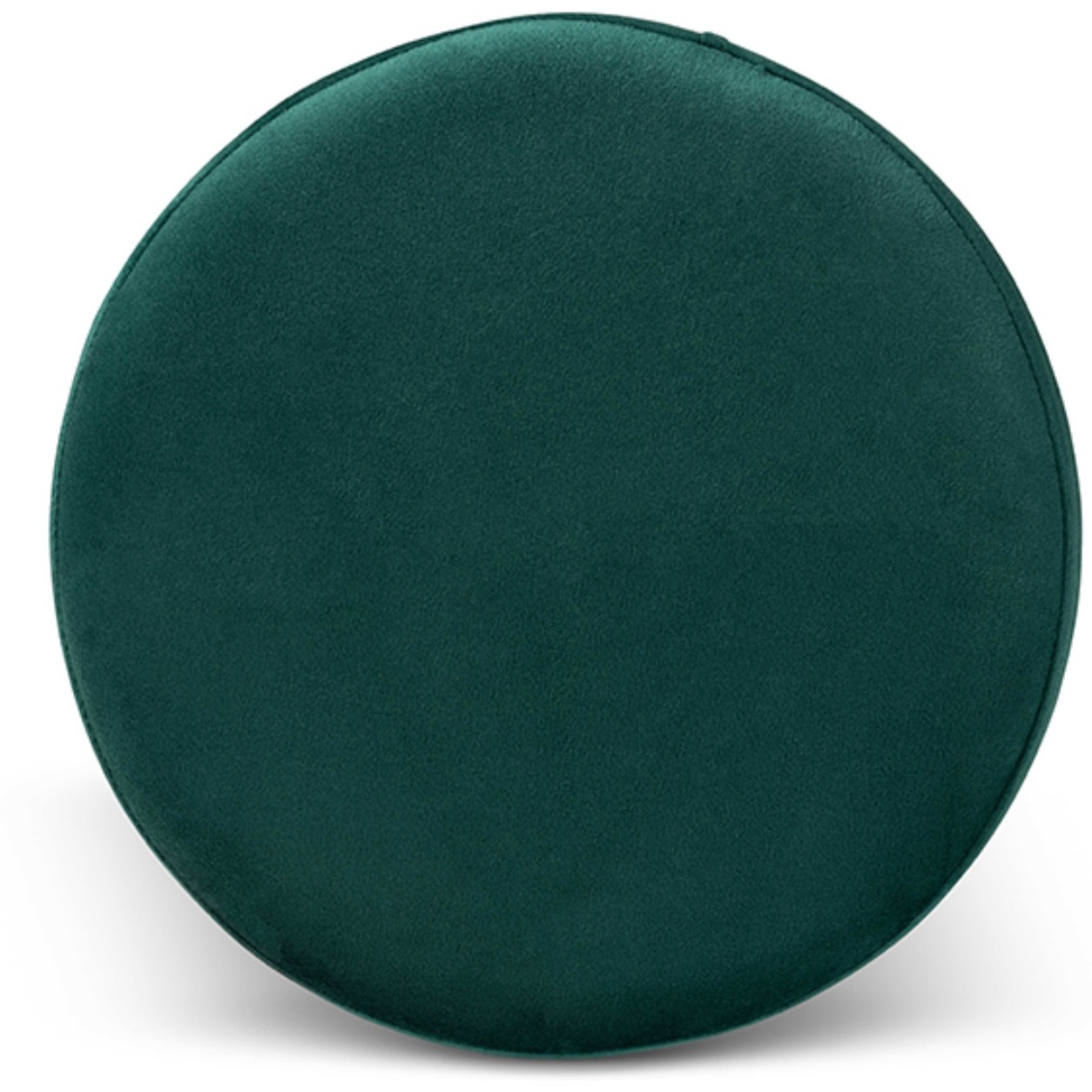 Baxton Studio Chaela Contemporary Glam and Luxe Green Velvet Fabric Upholstered and Gold Finished Metal Ottoman