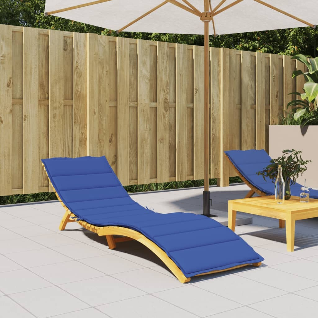 vidaXL Sun Lounger Cushion Royal Blue 78.7&quotx23.6&quotx1.2" Oxford Fabric