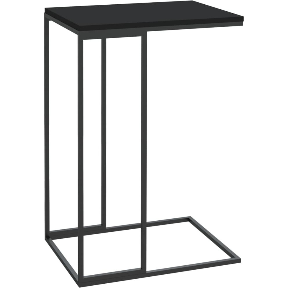 vidaXL Side Table Black 15.7&quotx11.8&quotx23.2" Engineered Wood