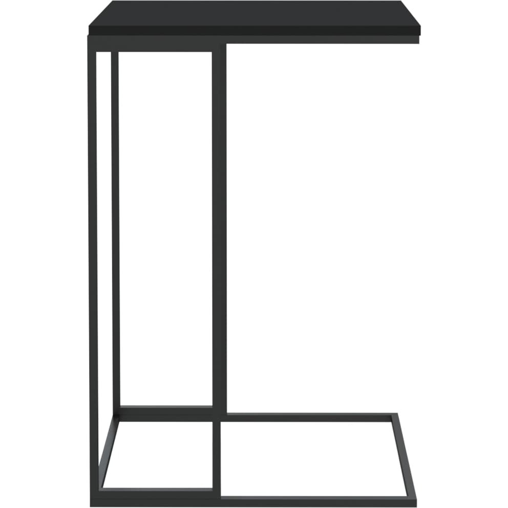 vidaXL Side Table Black 15.7&quotx11.8&quotx23.2" Engineered Wood
