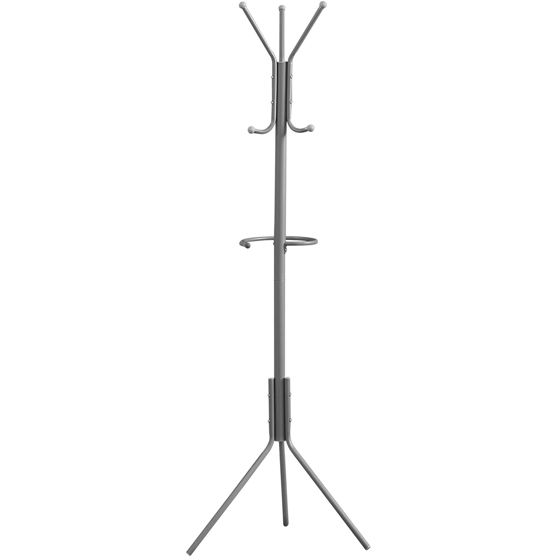 COAT RACK - 68&quotH / SILVER METAL