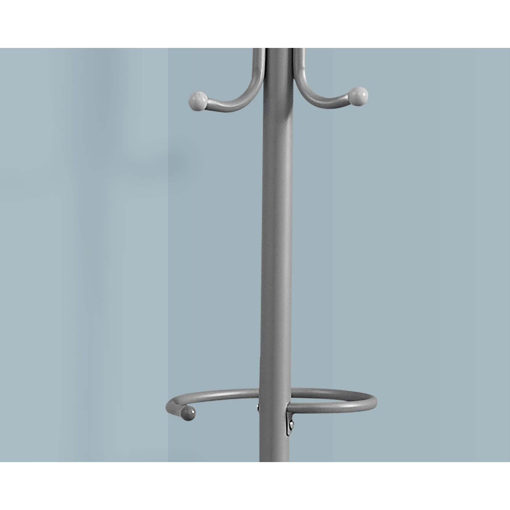 COAT RACK - 68&quotH / SILVER METAL