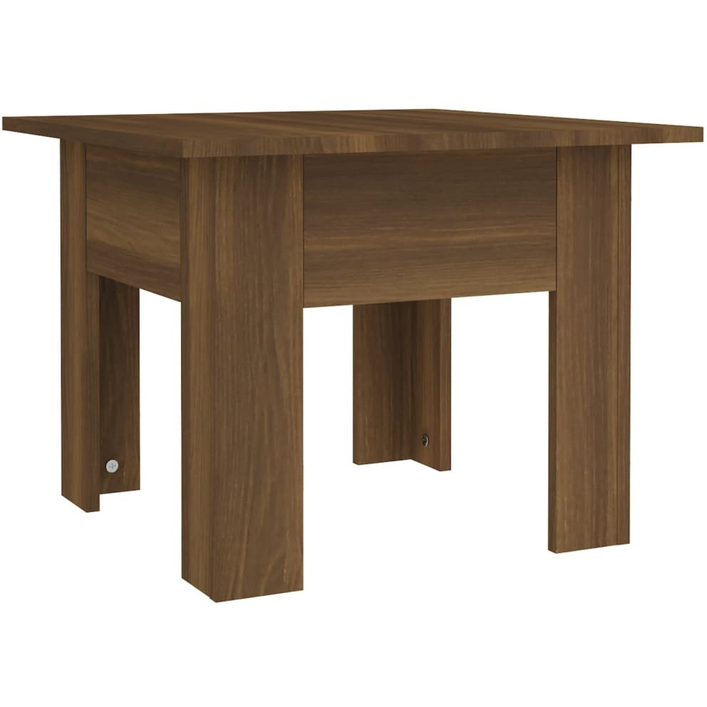 vidaXL Coffee Table Brown Oak 21.7&quotx21.7&quotx16.5" Engineered Wood