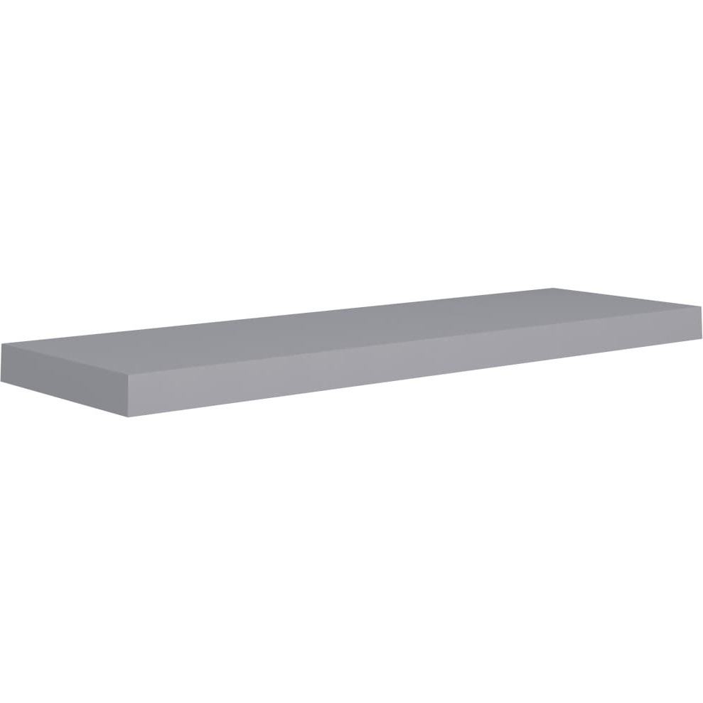 vidaXL Floating Wall Shelf Gray 31.5&quotx9.3&quotx1.5" MDF