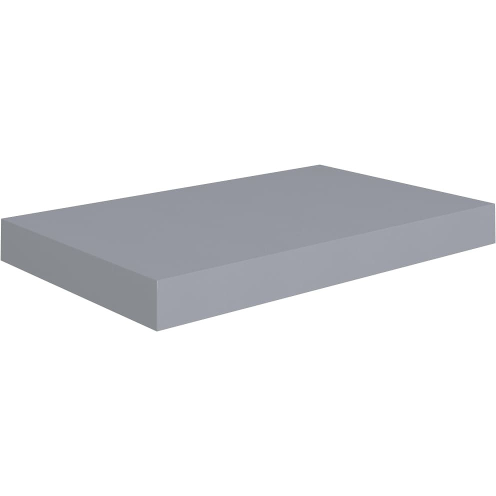 vidaXL Floating Wall Shelf Gray 15.7&quotx9.1&quotx1.5" MDF