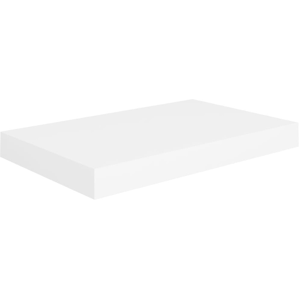vidaXL Floating Wall Shelf White 15.7&quotx9.1&quotx1.5" MDF