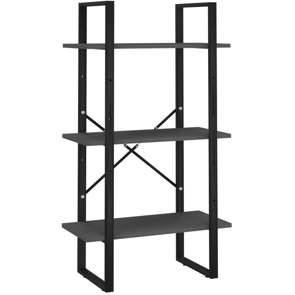 vidaXL Storage Shelf Gray 23.6&quotx11.8&quotx41.3" Engineered Wood