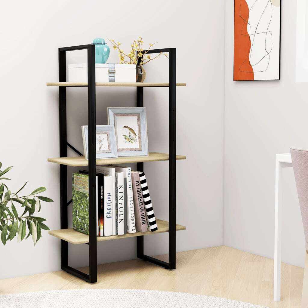 vidaXL Storage Shelf Sonoma Oak 23.6&quotx11.8&quotx41.3" Engineered Wood