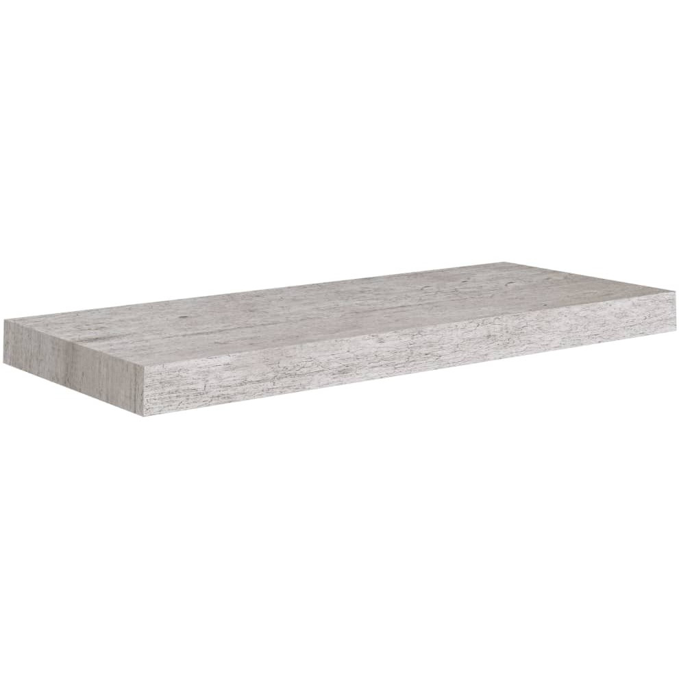 vidaXL Floating Wall Shelf Concrete Gray 23.6&quotx9.3&quotx1.5" MDF