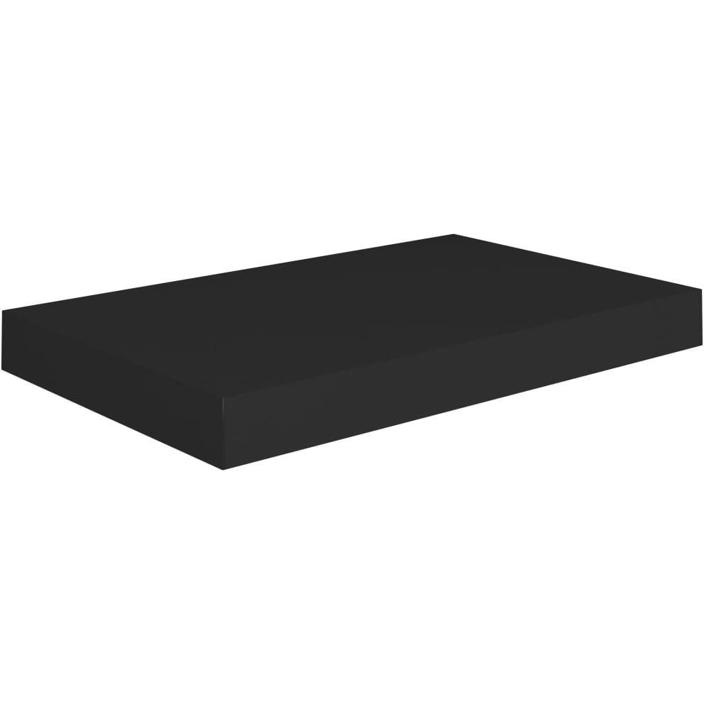 vidaXL Floating Wall Shelf Black 15.7&quotx9.1&quotx1.5" MDF