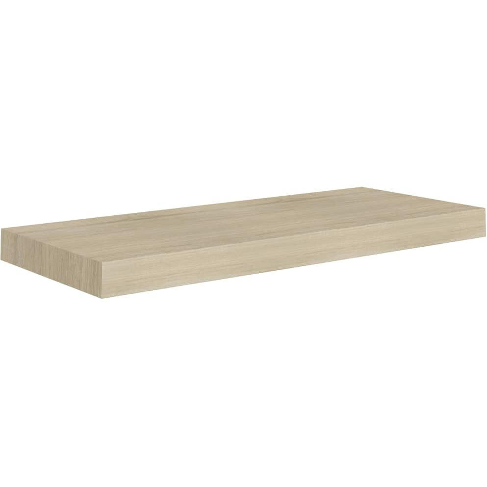 vidaXL Floating Wall Shelves 2 pcs Oak 23.6&quotx9.3&quotx1.5" MDF