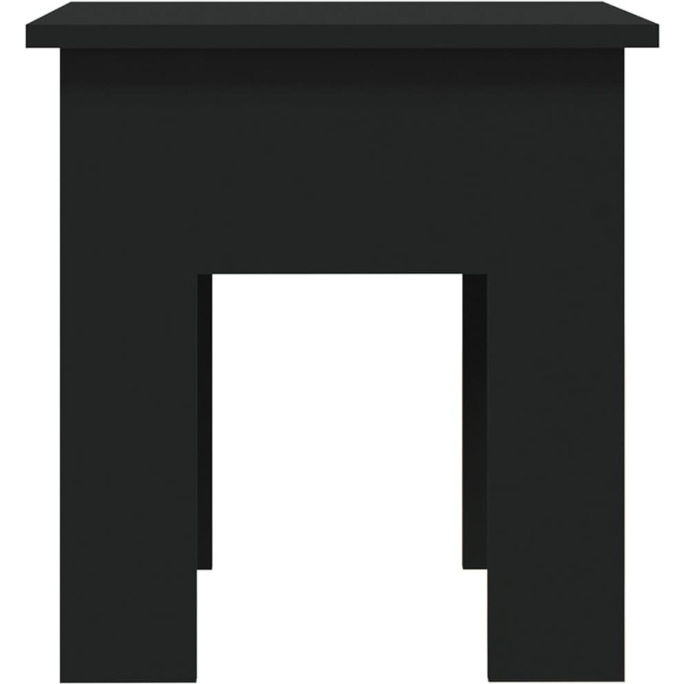vidaXL Coffee Table Black 15.7&quotx15.7&quotx16.5" Engineered Wood