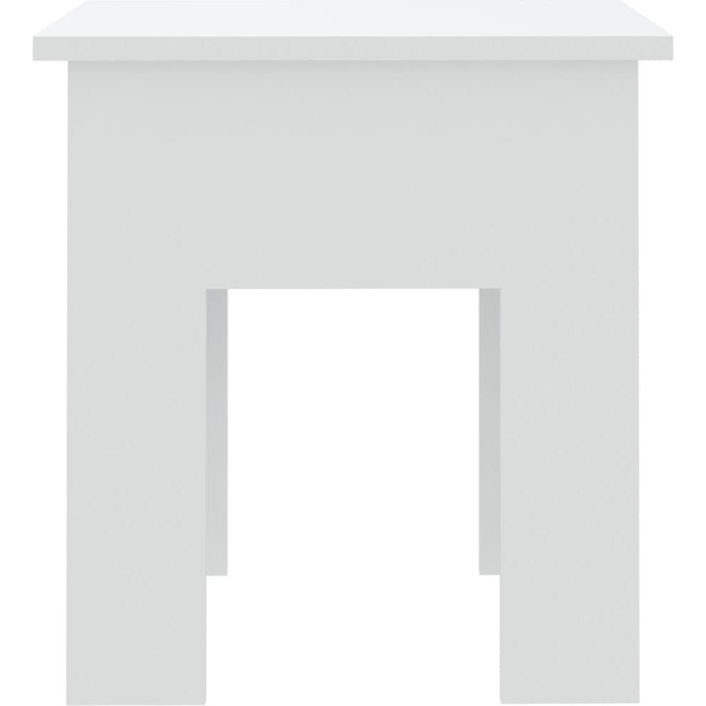 vidaXL Coffee Table White 15.7&quotx15.7&quotx16.5" Engineered Wood