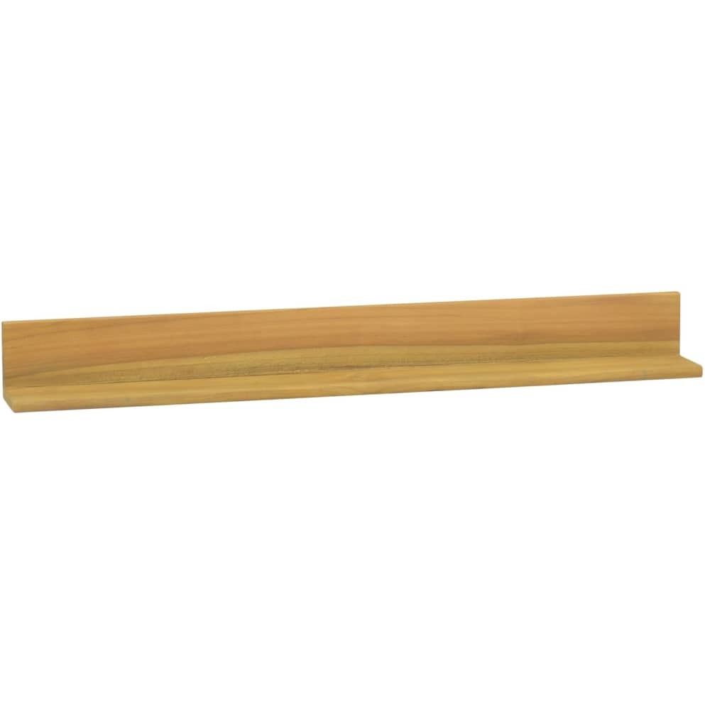 vidaXL Wall Shelves 2 pcs 35.4&quotx3.9&quotx3.9" Solid Wood Teak