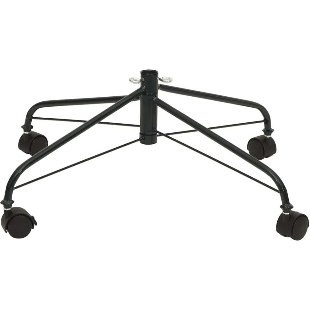 vidaXL Christmas Tree Stand with Wheels 3x3x1 ft
