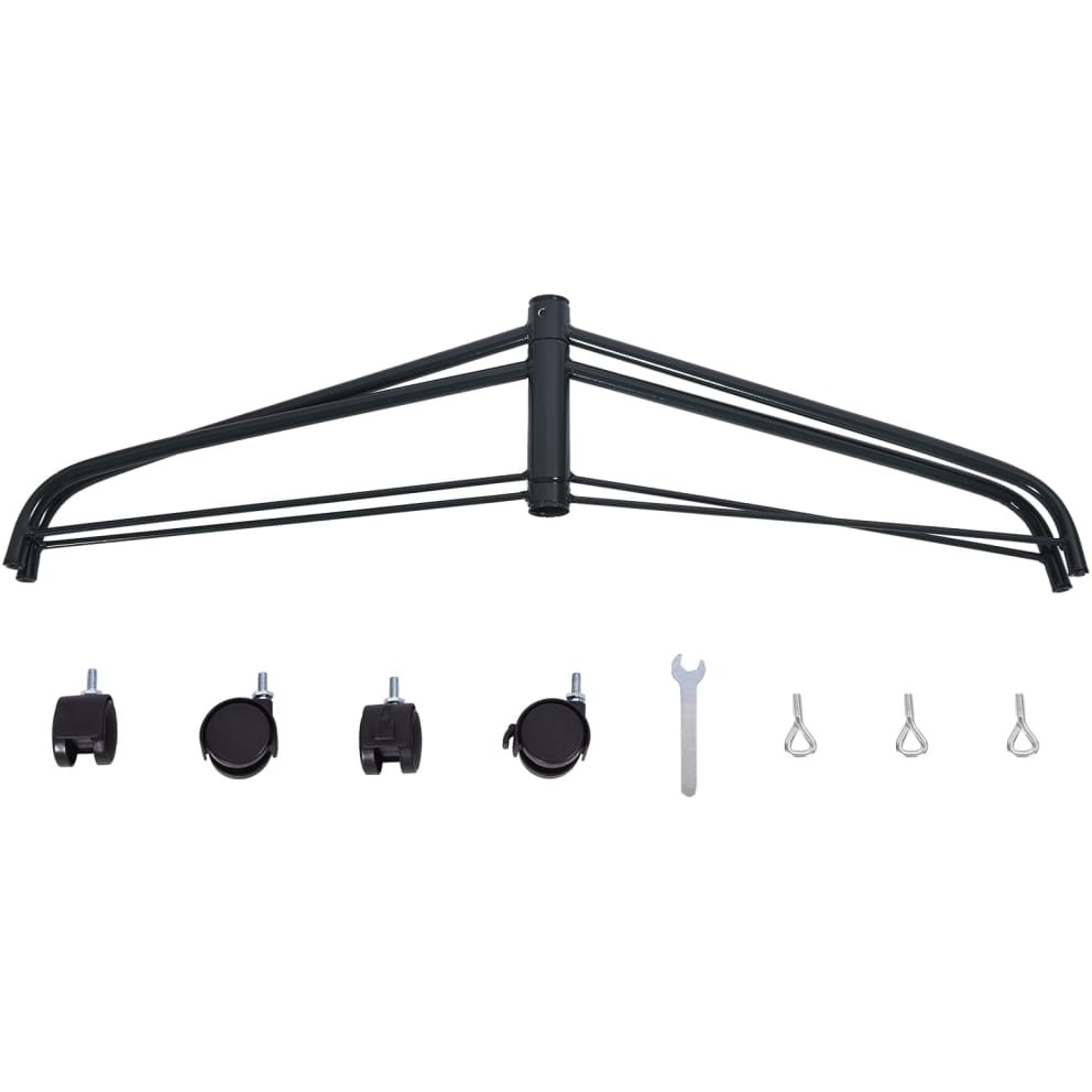 vidaXL Christmas Tree Stand with Wheels 3x3x1 ft