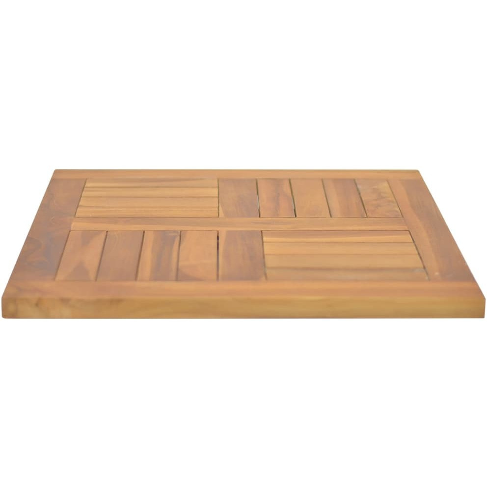 vidaXL Square Table Top 19.7&quotx19.7&quotx1" Solid Wood Teak