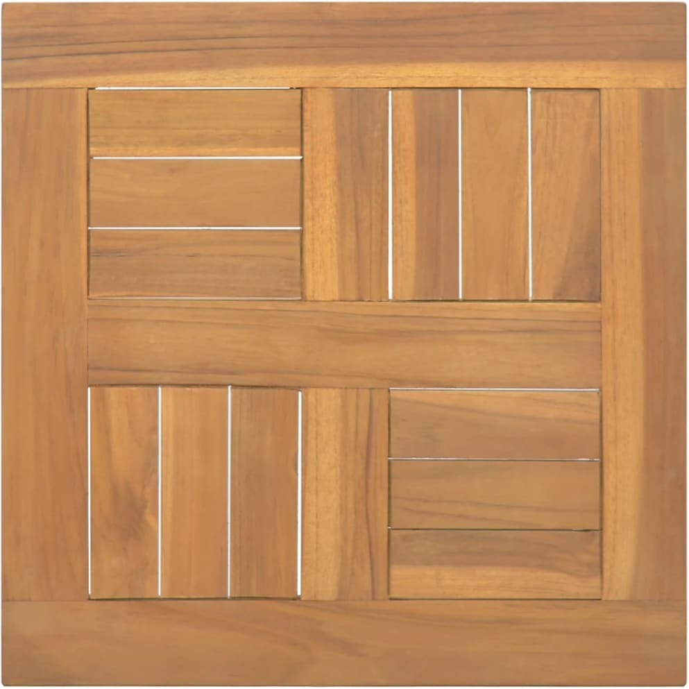 vidaXL Square Table Top 15.7&quotx15.7&quotx1" Solid Wood Teak