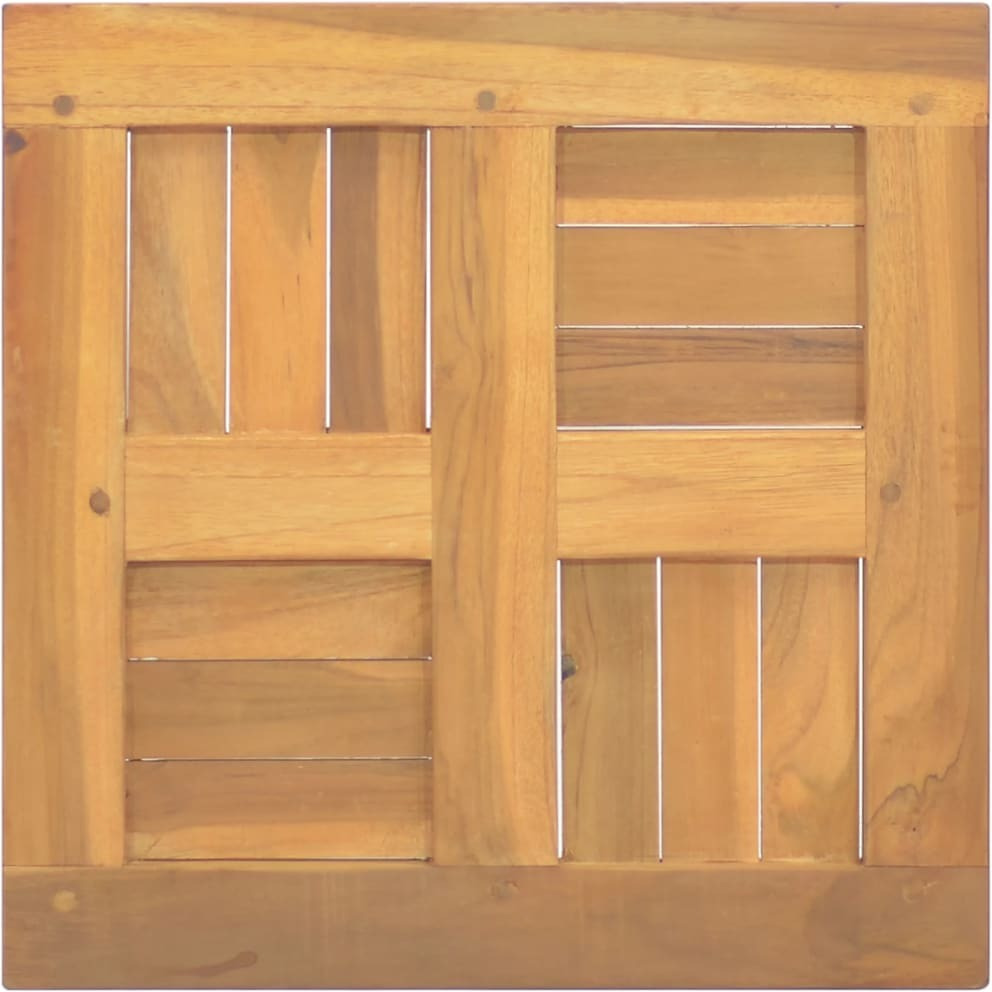 vidaXL Square Table Top 15.7&quotx15.7&quotx1" Solid Wood Teak