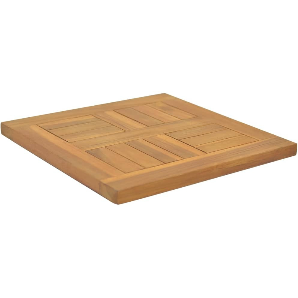 vidaXL Square Table Top 15.7&quotx15.7&quotx1" Solid Wood Teak