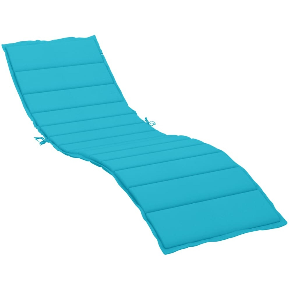 vidaXL Sun Lounger Cushion Turquoise Oxford Fabric