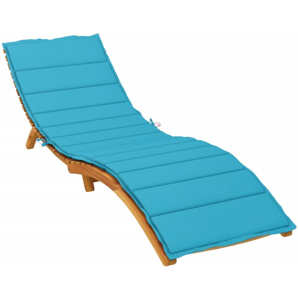 vidaXL Sun Lounger Cushion Turquoise Oxford Fabric