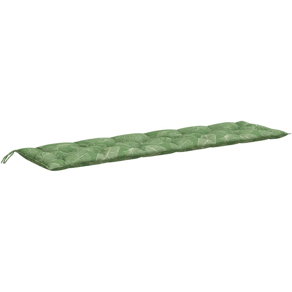 vidaXL Garden Bench Cushion Leaf Pattern 78.7&quotx19.7&quotx2.8" Fabric