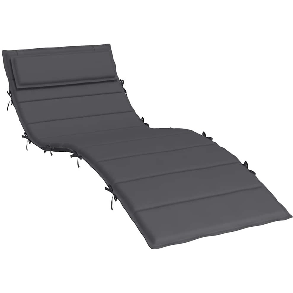 vidaXL Sun Lounger Cushion Anthracite 70.9&quotx23.6&quotx1.2" Oxford Fabric